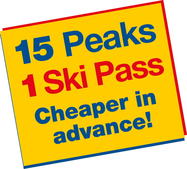 15 Peaks - 1 Ski Pass - Cheaper in advance!